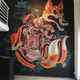 Illustration for article titled Anatomical murals take us inside man-eating sharks and cartoon rabbits